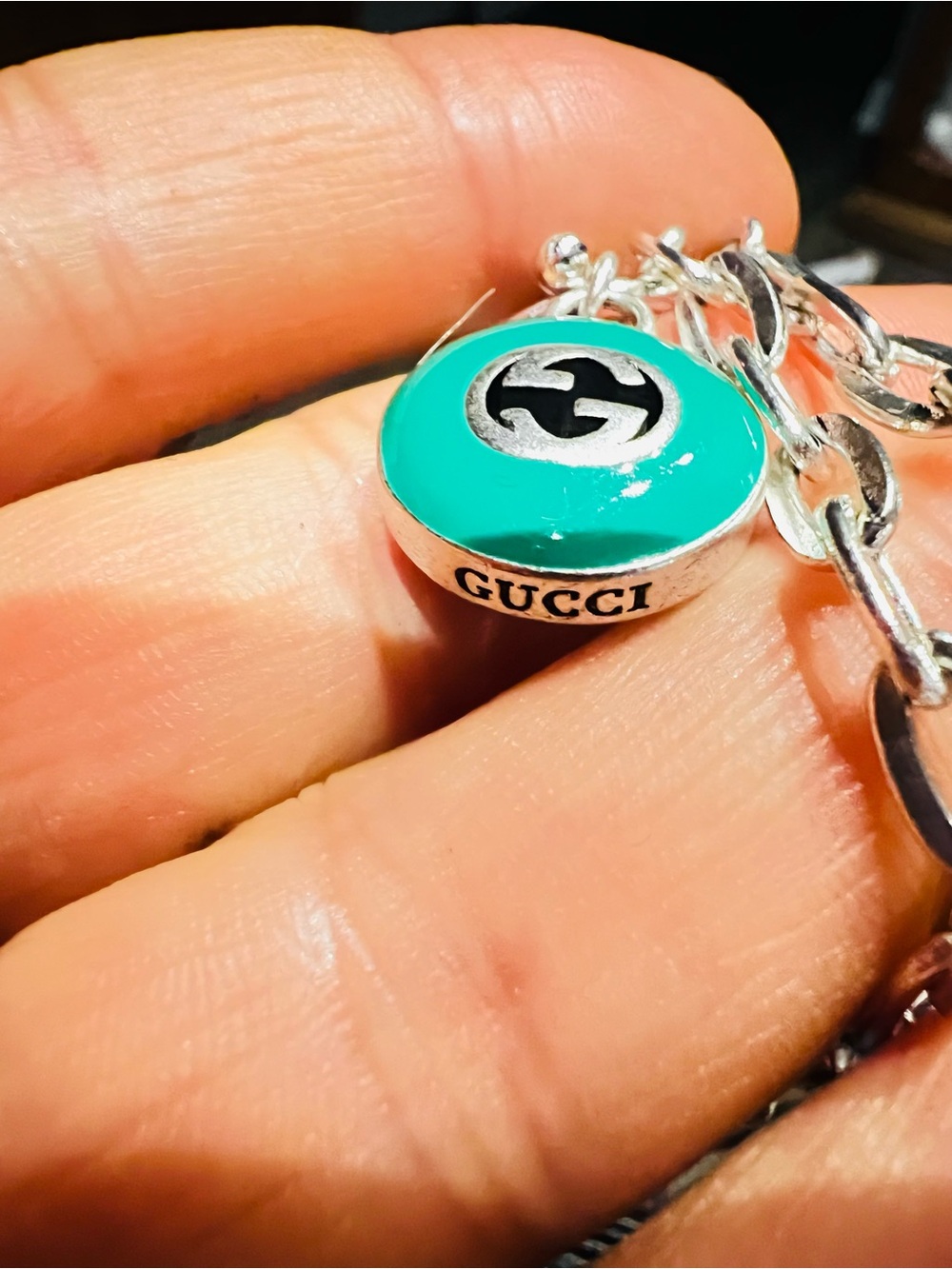 Necklace unbranded upcycled size 2- inch size of pendant 0.8 inch - Picture 3 of 6
